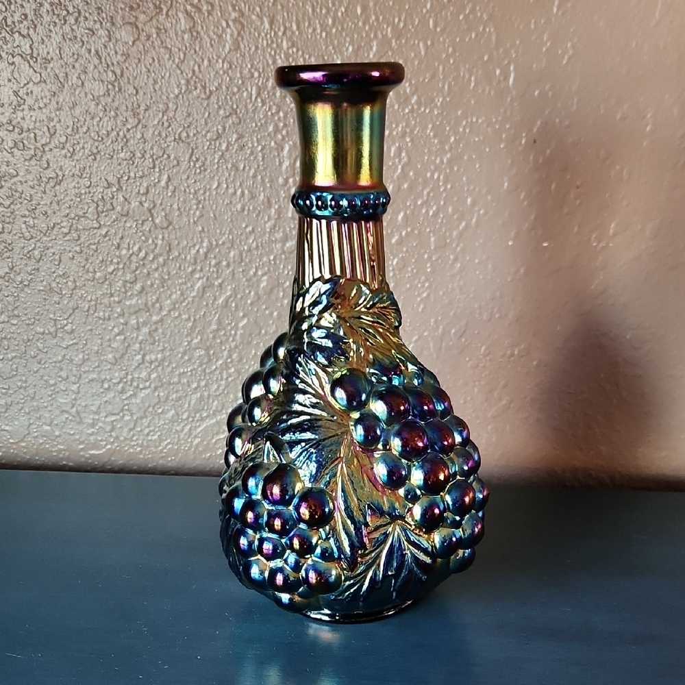 Imperial Glass Grape Decanter C 1910 Antique EUC